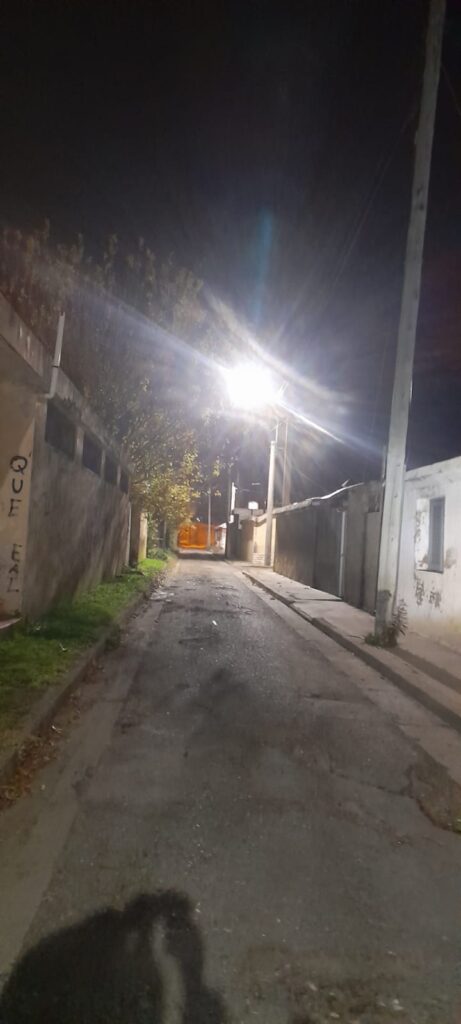 Pasaje del barrio Pablo Vargas, Rufino. Estado actual de las calles.