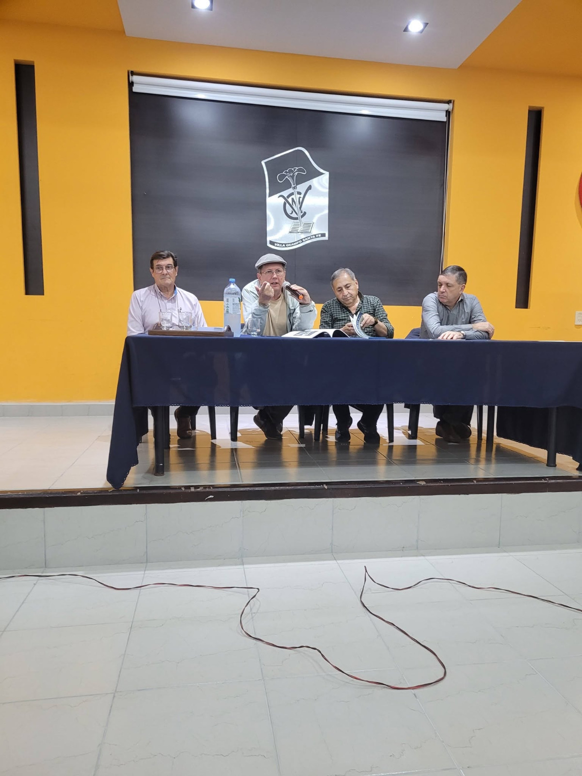 Mesa de presentación del libro en Villa Ocampo